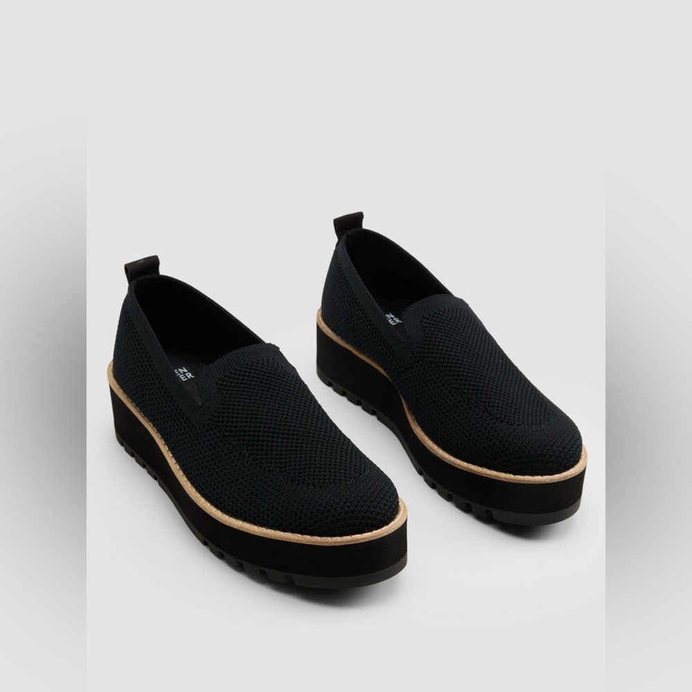 NIB EILEEN FISHER Ergos Recycled Stretch Knit Platform Loafer